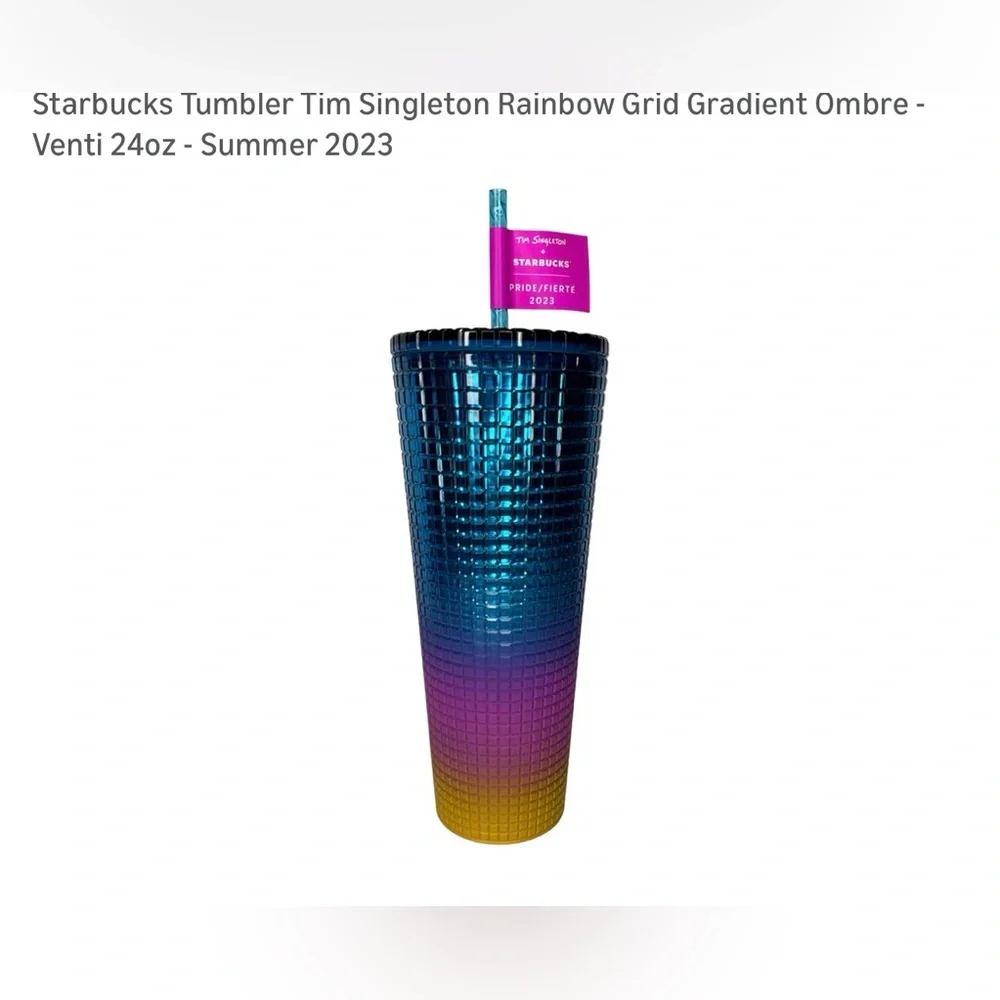 NEw Starbucks Blue and Purple Ombre Tumbler 24OZ